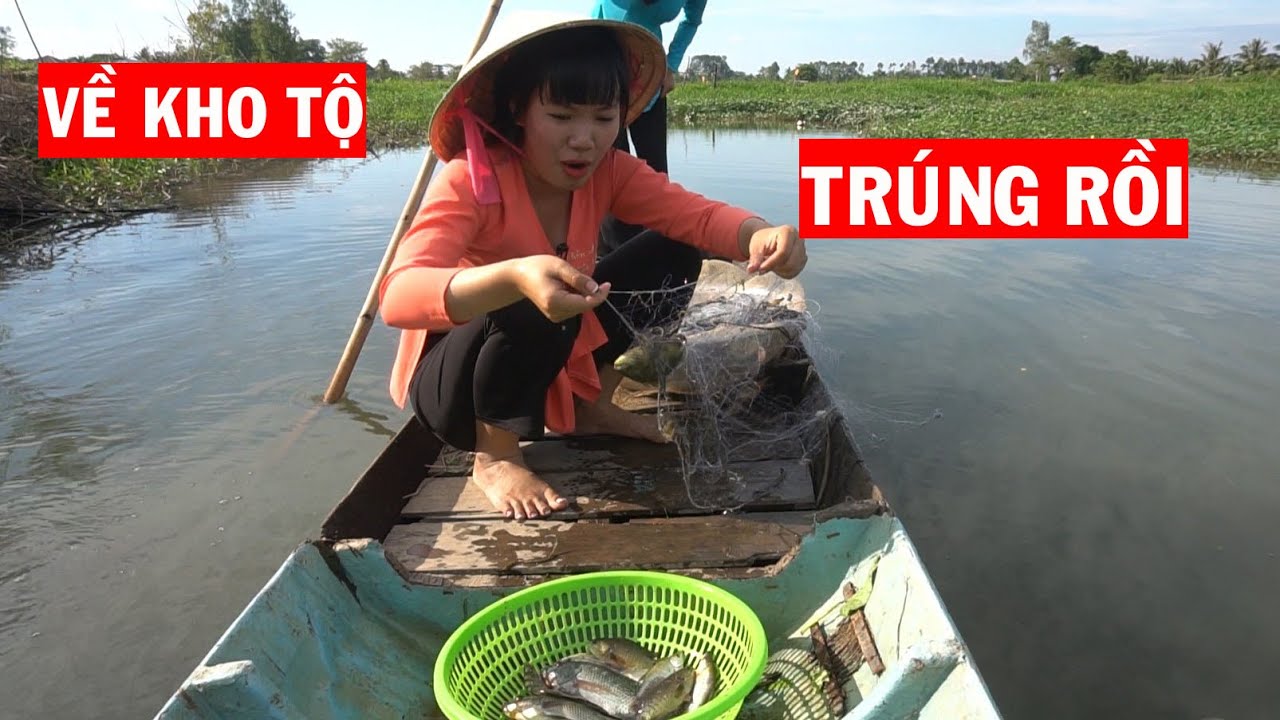 Trúng Mánh Đàn Cá Rô Mề trong Ao Bỏ Hoang đem về Kho Tộ Ăn Nhút Nách - Tập 04