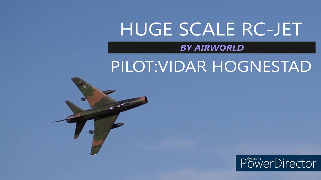 AIRWORLD F-100 SUPER SABER NORTH AMERICAN HUGE SCALE JET