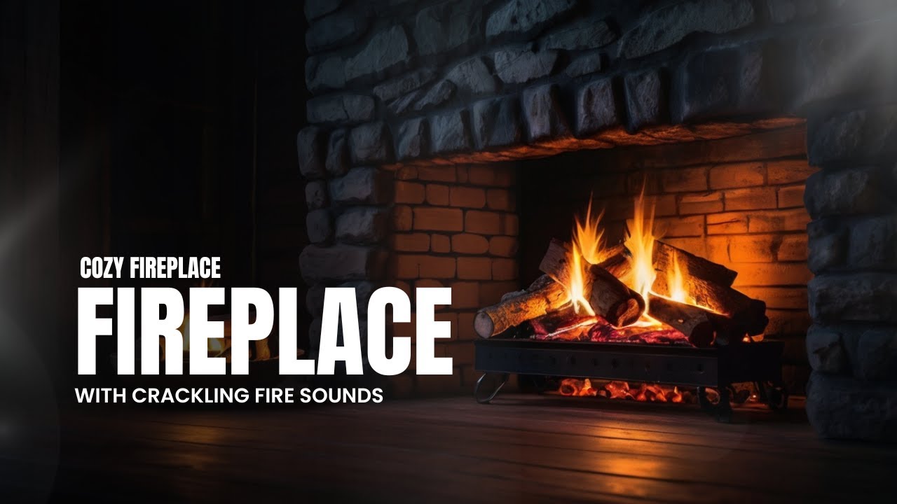 🔥 Cozy Fireplace with Crackling Fire Sounds 🔥