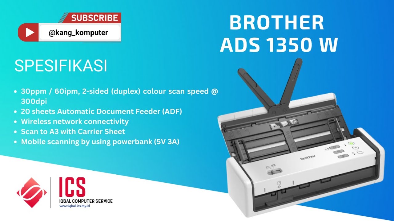 Uji coba Scanner ADF Brother ADS-1350W Indonesia