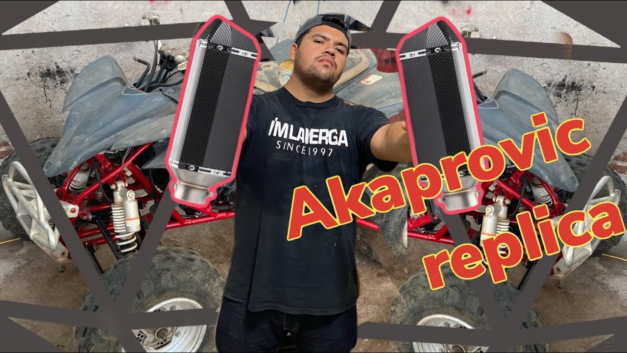 Proyecto Yamaha Yfz450 “PARTE 7” instalación de escape. AKAPROVIC REPLIC #atv #yamaha #shakypipas