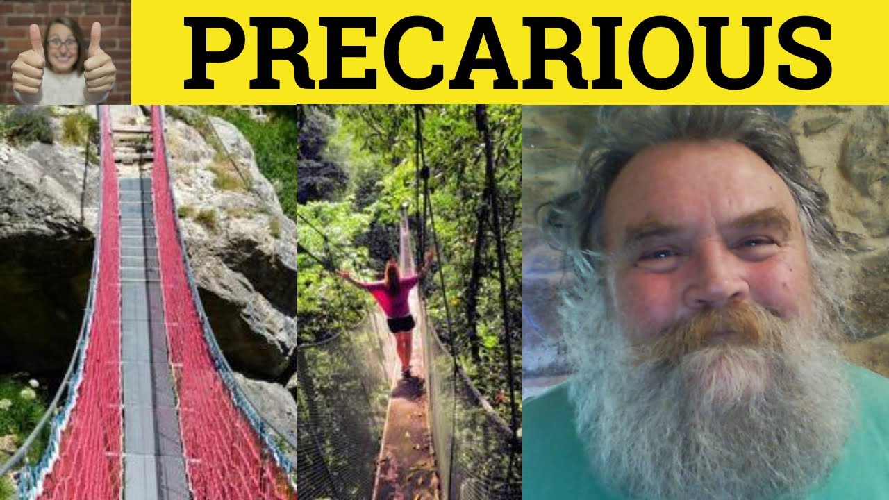 🔵 Precarious - Precariously Meaning - Precariousness - Examples - Precarious Defined -GRE Vocabulary