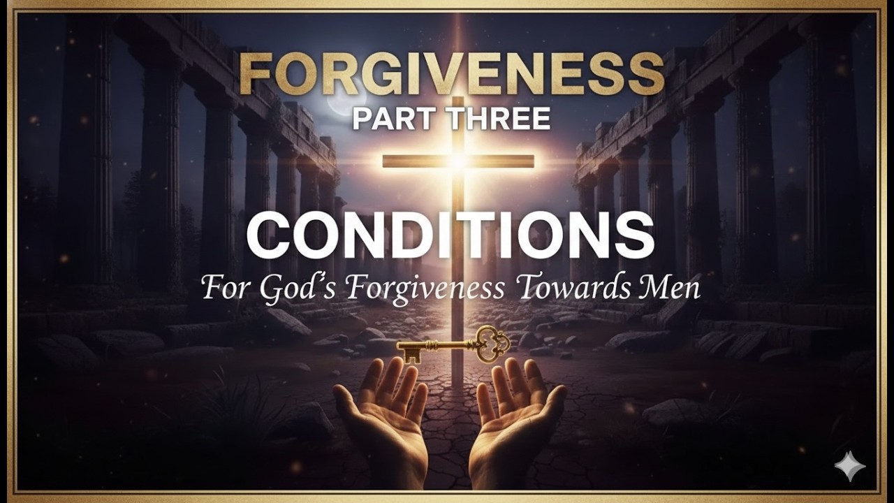 Part 3 - Forgiveness: Conditions for God's Forgiveness Towards Men.
