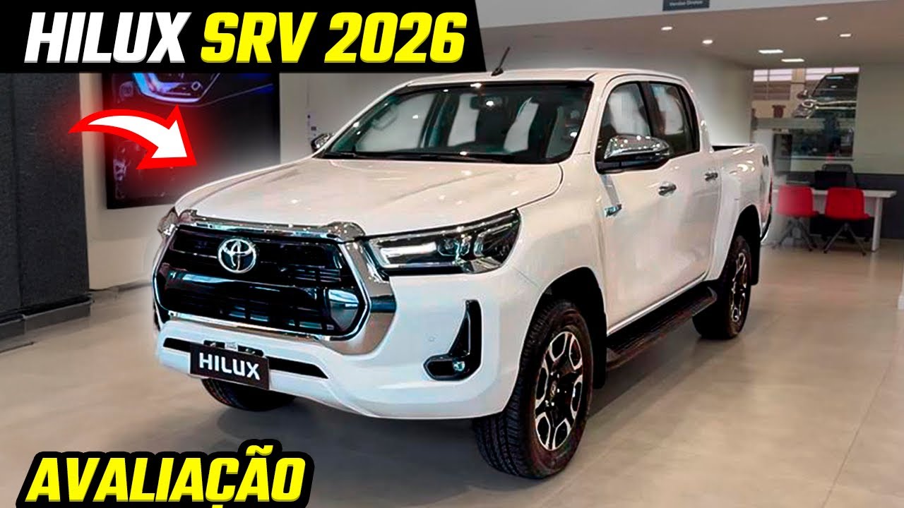 NOVA TOYOTA HILUX SRV 2026 AT CHEGA COM POUCAS MUDANÇAS!