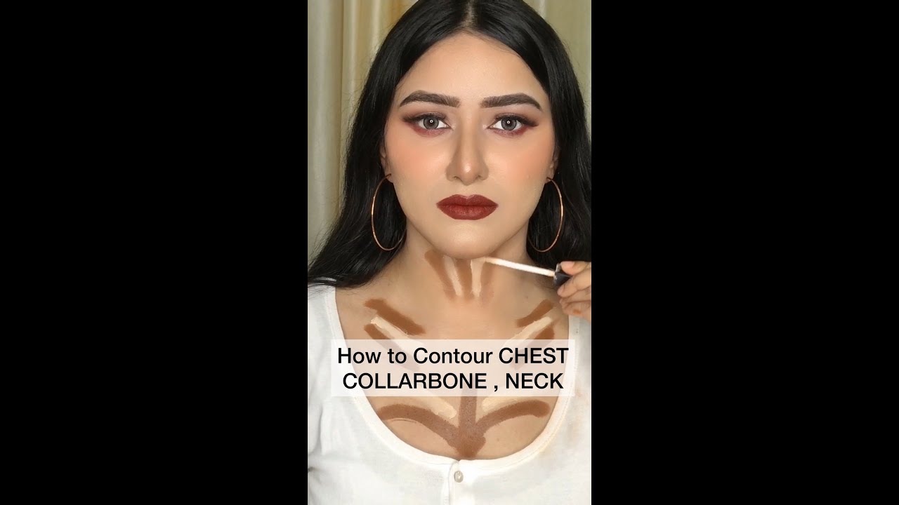 Contour -Chest Neck Collarbone #shorts #ytshortsindia #ytshorts #youtubeshorts #youtubeshortsindia
