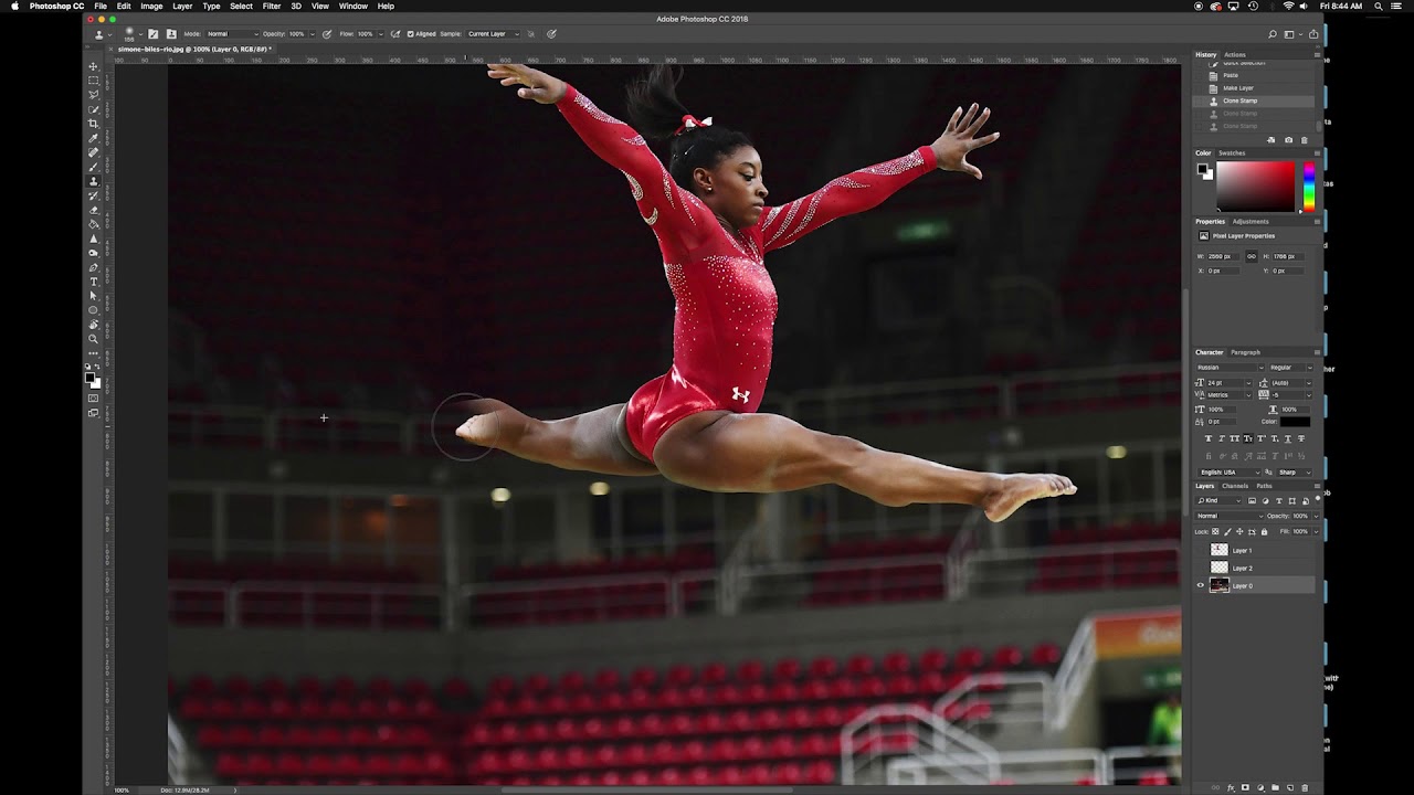 Parallax Animation Part 1: Using Photoshop to separate the image into layers.
