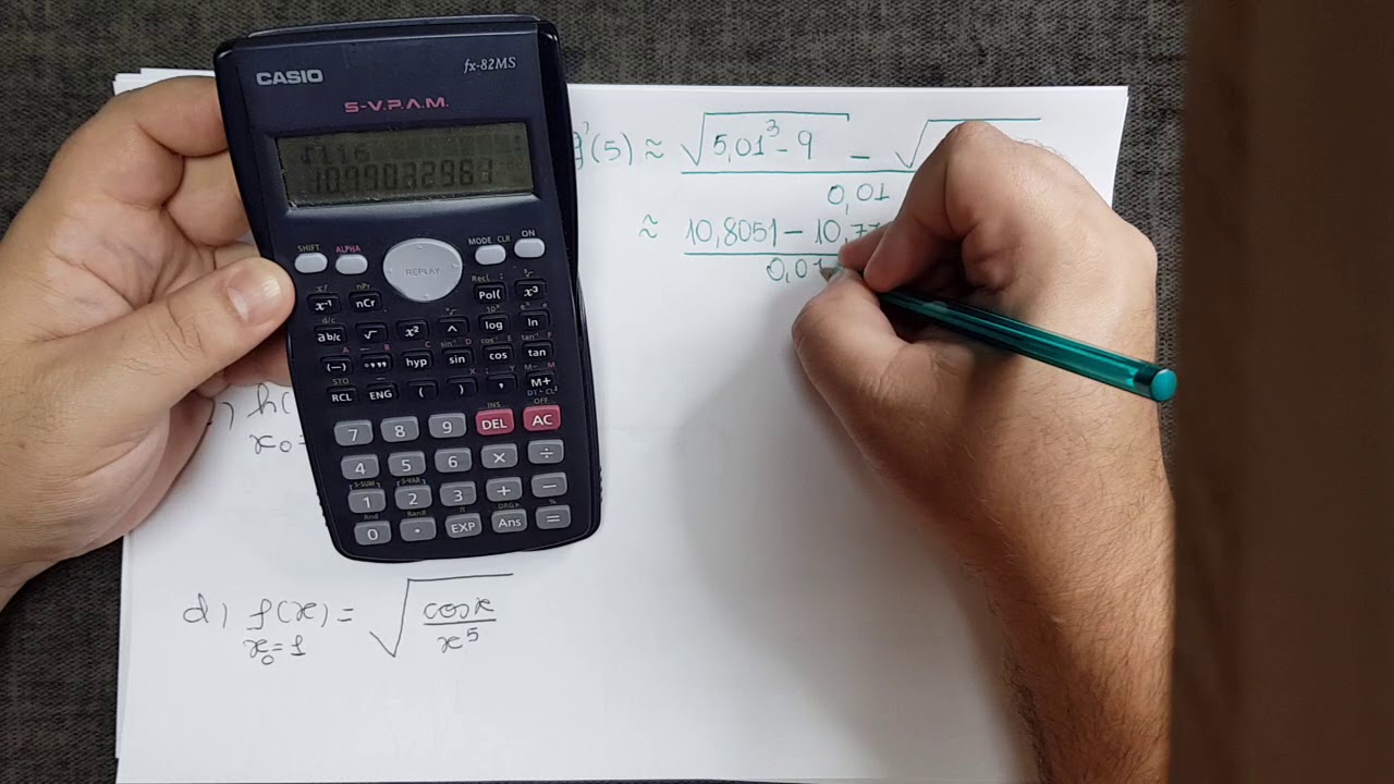 A07PU - Derivada Númerica e Fórmulas de 3 Pontos.