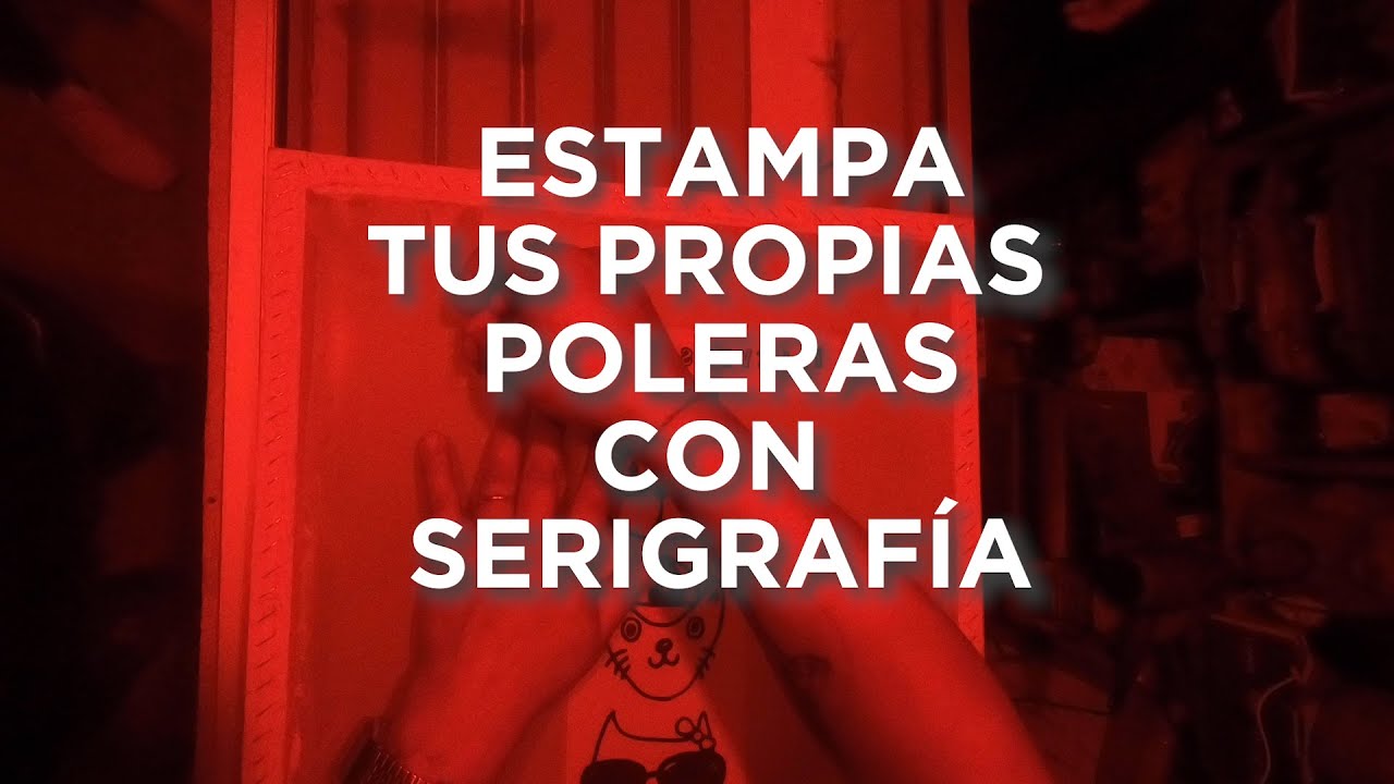 Serigraf&iacute;a f&aacute;cil para estampar tus propias poleras