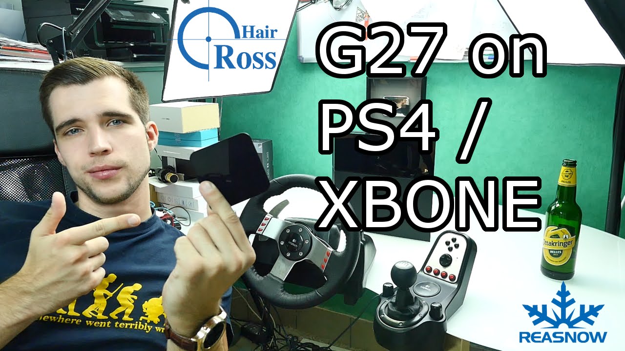 Logitech G27 on PS4 and Xbox ONE with Force Feedback ! - Reasnow Crosshair Tutorial - Driveclub [4K]