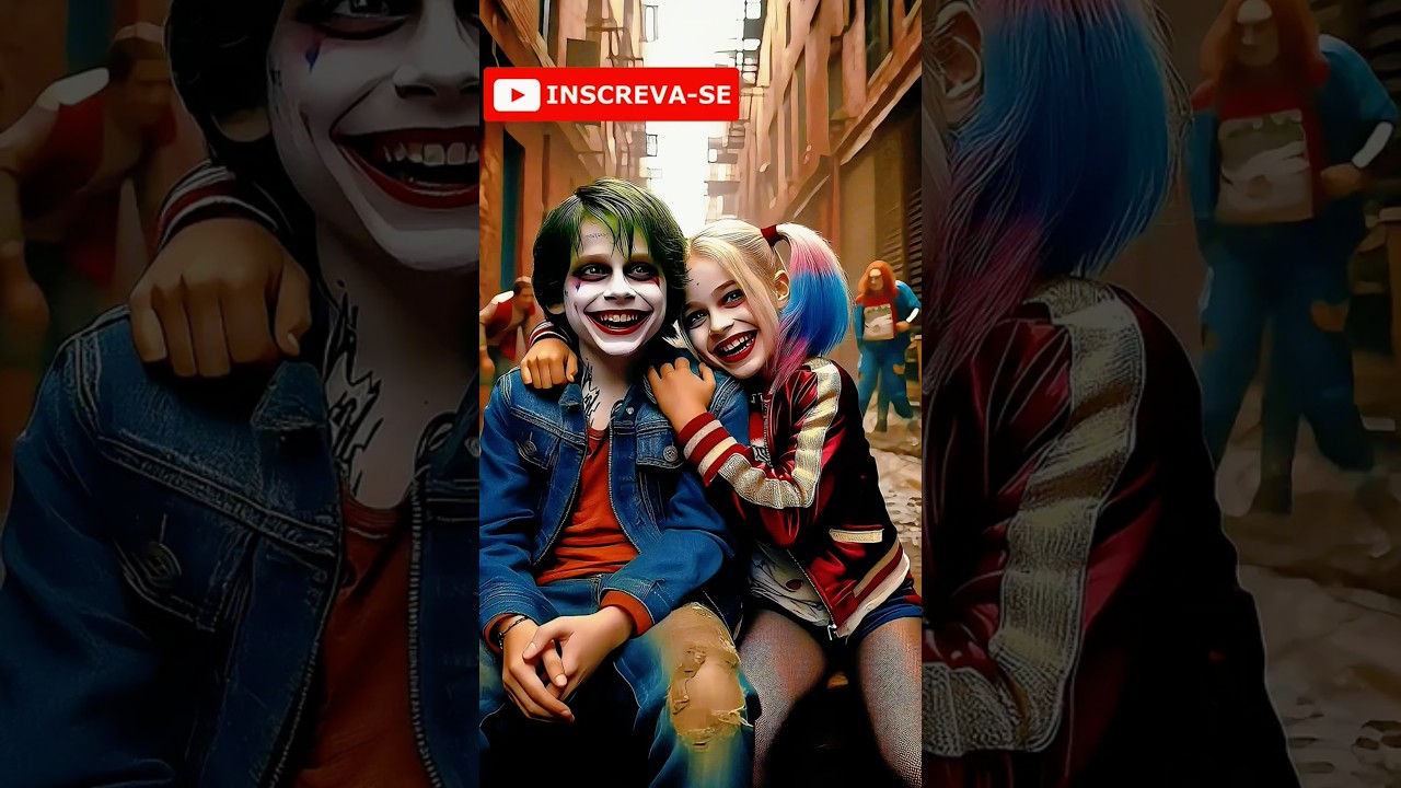 Alerquina e Coringa quando eram crian&ccedil;as #alerquina #coringa #tiktok #marvel #comics