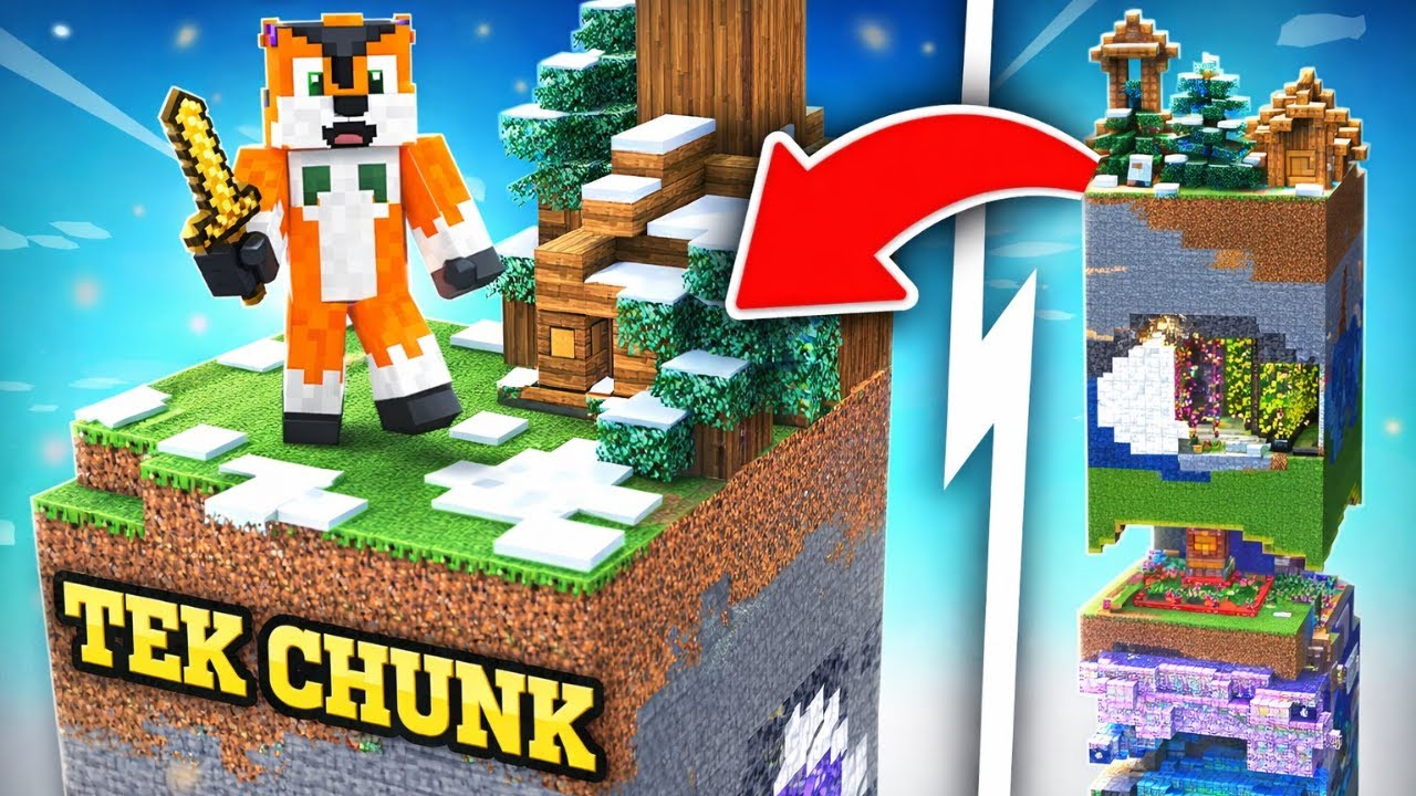 TEK CHUNK’TA HAYATTA KALABİLİR MİYİM?! 😱 | Minecraft