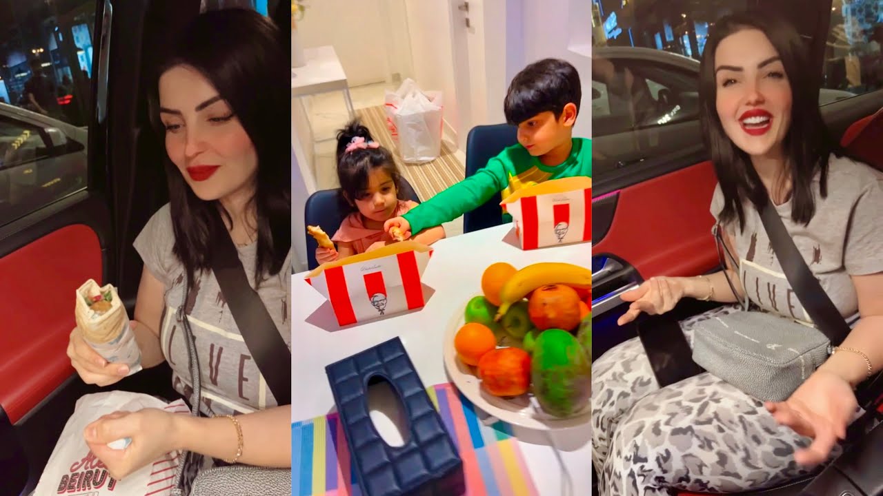 عشاء آخر اليل نور بدها فلافل 😍عصام ونور