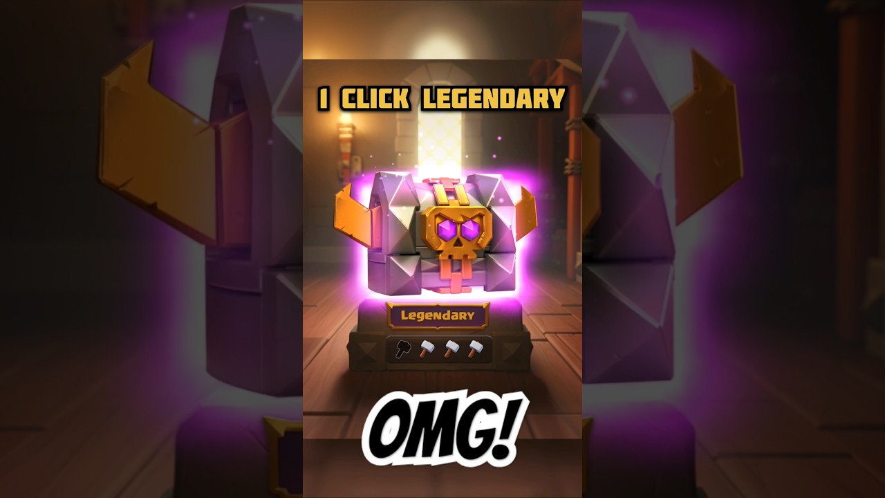 1 CLICK LEGENDARY CHEST OPENINGS😱😱 Clash of Clans 