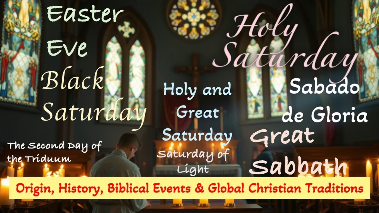 🌑 Holy Saturday Explained | Origin, History, Bible Events & Christian Traditions | Waiting in Hope 🙏