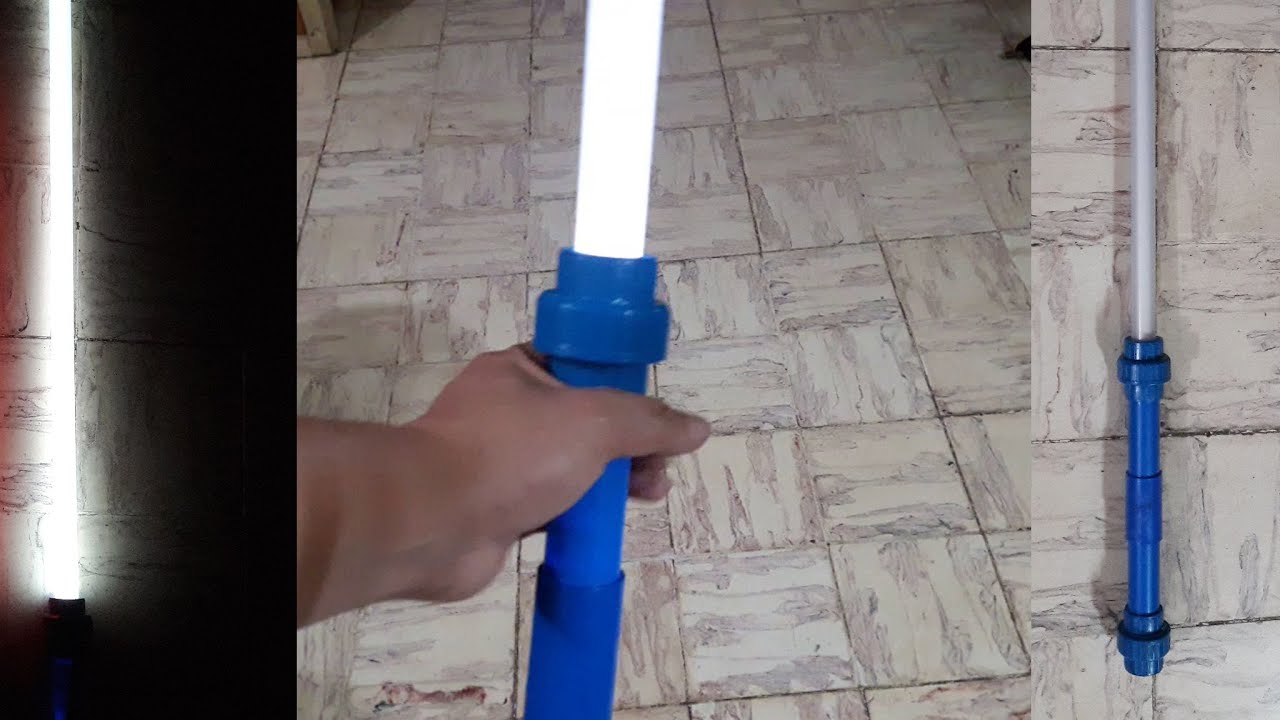 How to make a lightsaber hilt using PVC pipes and fittings