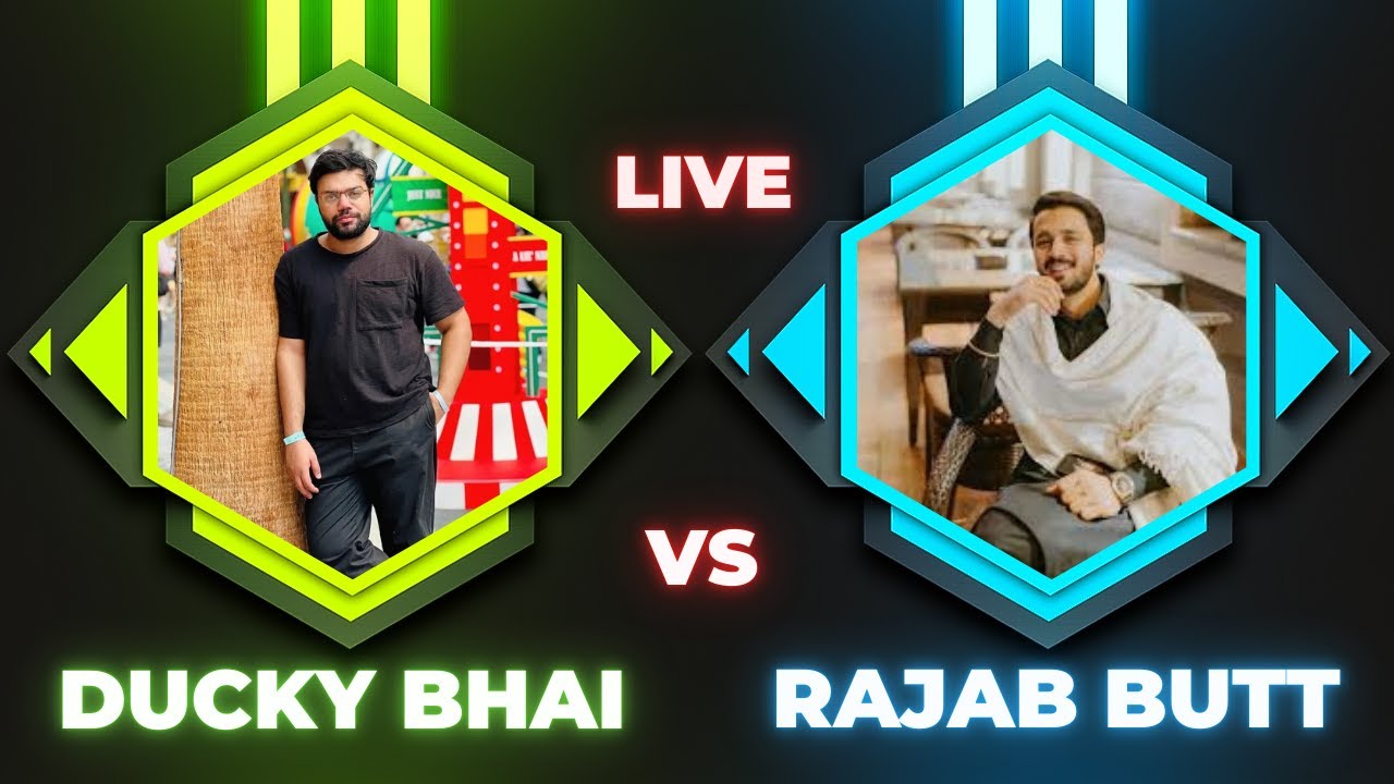Ducky Bhai VS Rajab Butt - Live Subscriber Count 10 Million