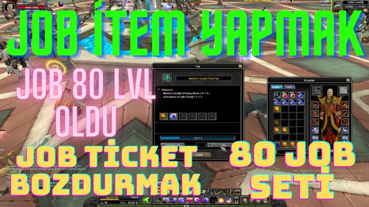 RUS SRO'da BİR TÜRK #15 - 80 JOB SETİNİ YAPMAK - COMMON İTEM - JOB İTEMLER ARASINDAKİ FARKLILIKLAR