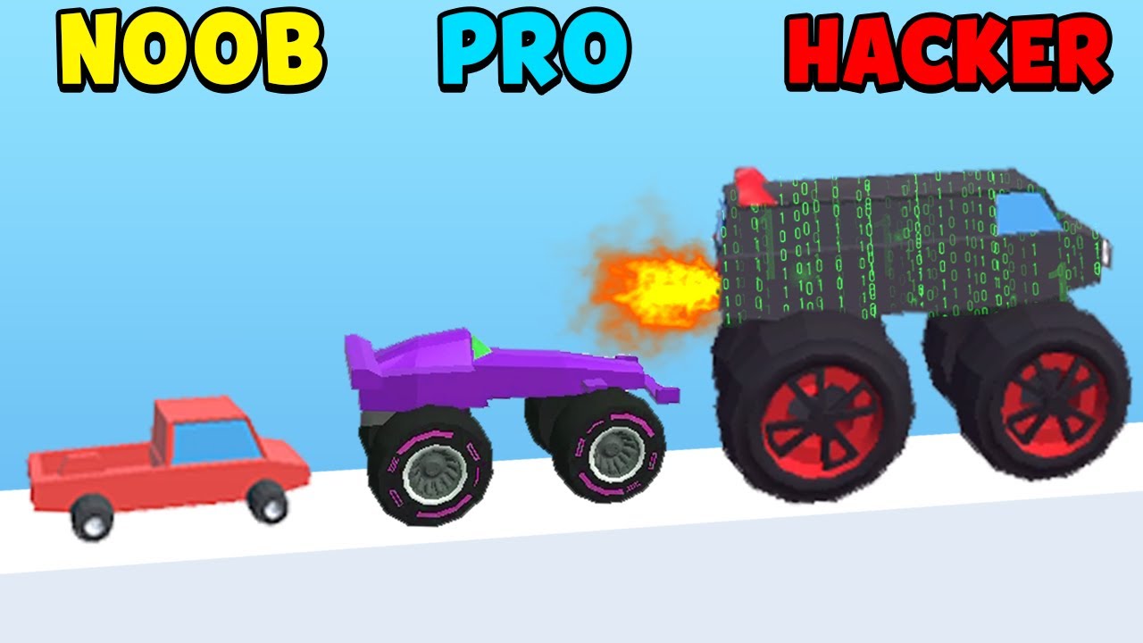 NOOB vs PRO vs HACKER - Wheel Scale