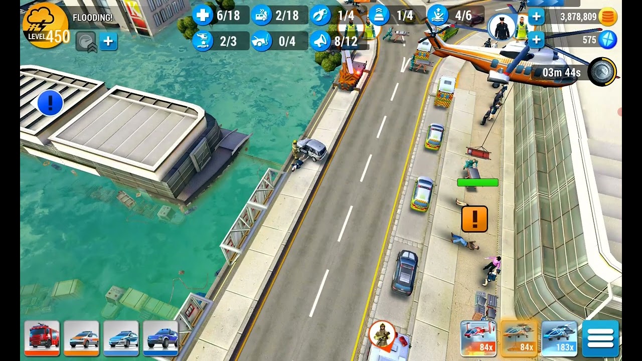Emergency HQ, Hero Level 174, Flooding