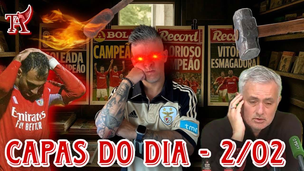 BENFICA-REVISTA IMPRENSA 2 Fevereiro GLORIOSO TROPEÇA DE FORMA ESCANDALOSA NA CASA DO PENÚLTIMO!! 🦅🔴