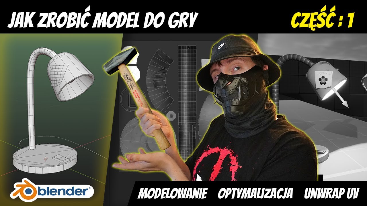 Jak zrobić model do gry! Część: 1 | Blender 3D | Tłumaczy Grafik 3D