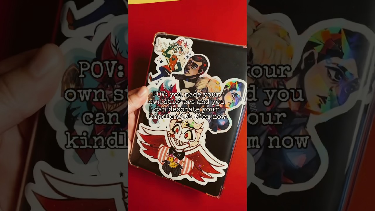 Decorating my kindle✨If you want to buy stickers LINK IN BIO‼️ 