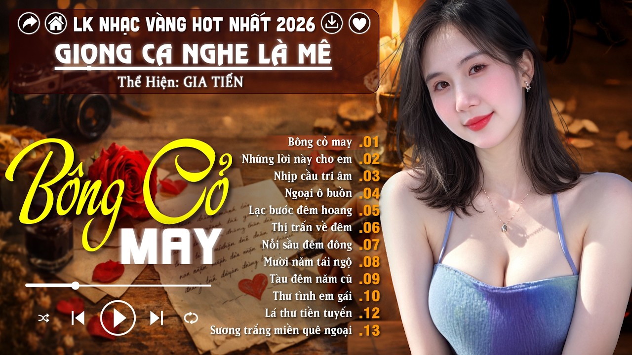 Lk Nhạc Vàng Bolero Hot Nhất 2026 - Top 15 Ca Khúc BOLERO CÔNG TUẤN ÊM TAI DỄ NGỦ | BÔNG CỎ MAY