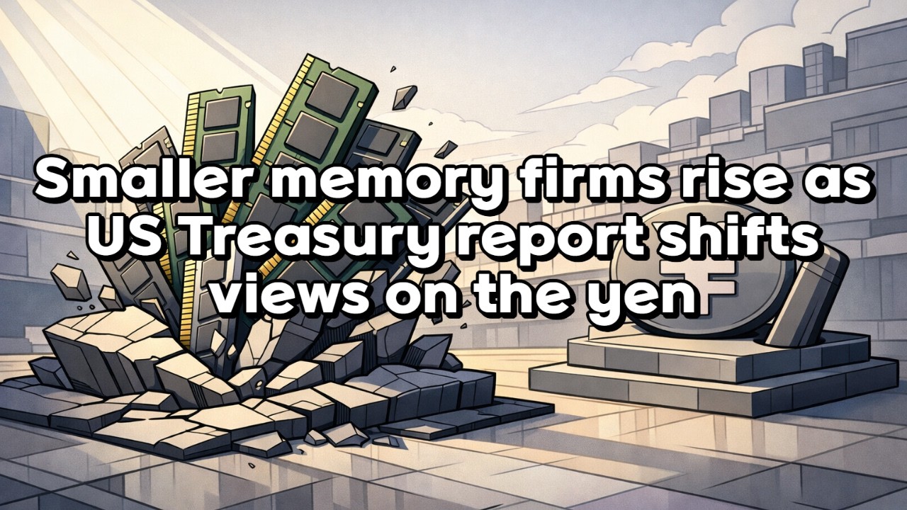 [audio] Smaller memory firms rise as US Treasury report shifts views on the yen