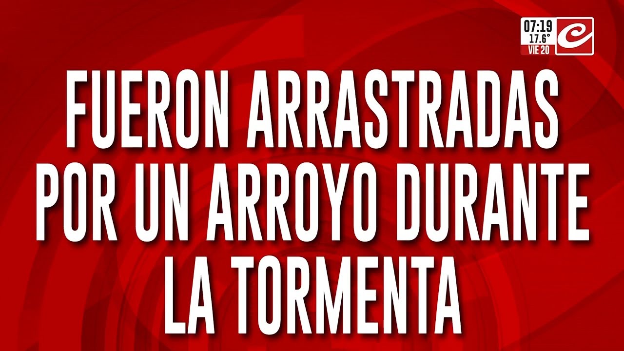 Temporal en Paraná: buscan a madre e hija que fueron arrastradas por un arroyo