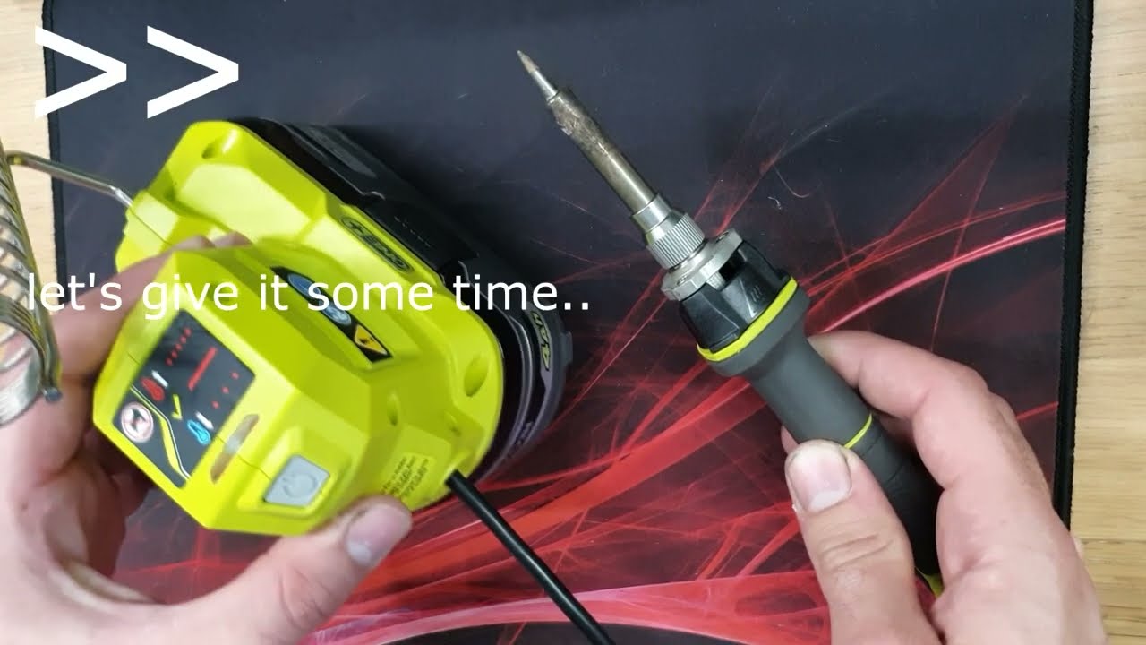 Ryobi 18V P3105 R18SOI Soldering Iron not heating up - Solution