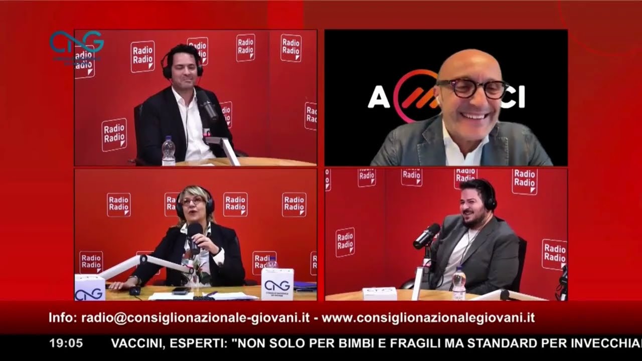 Intervento del Presidente Borrelli a RadioRadio nell'ambito del programma Giovani Informa-TI del CNG