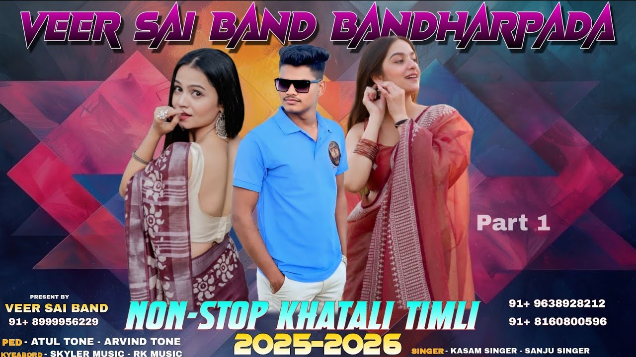 Veer Sai Band Bandharpada Live 🎺 | Non Stop Khatali Timli 2025–2026 | Part 1