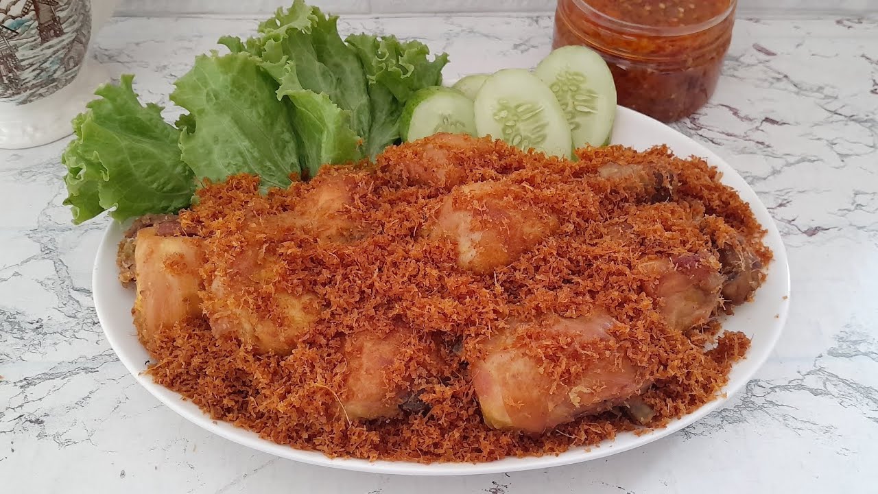 Cara Membuat RESEP AYAM GORENG SERUNDENG KELAPA GURIH DAN EMPUK