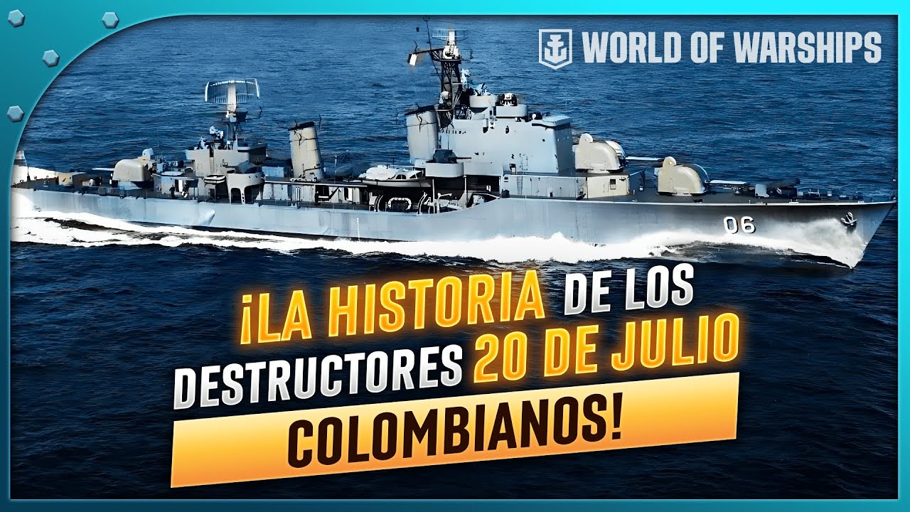 ¡CONOCE AHORA LA HISTORIA DE LOS DESTRUCTORES DE LA CLASE 20 DE JULIO DE LA ARMADA COLOMBIANA!