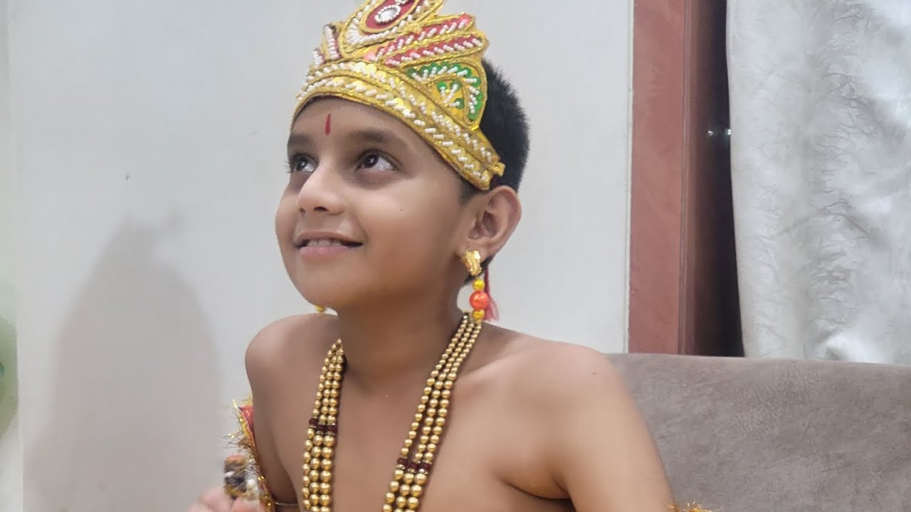 आमच्या घरी जन्माष्टमीचा सुंदर उत्सव साजरा झाला 🌸