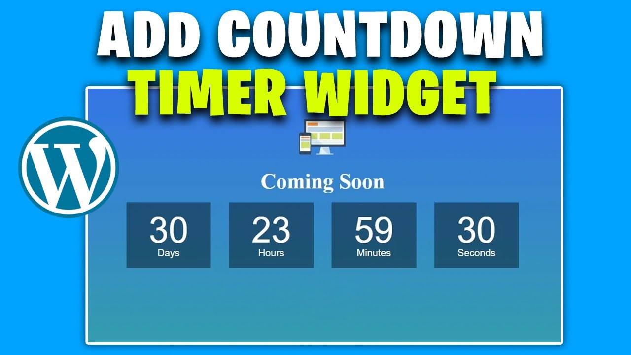 How to Add a Countdown Timer Widget in WordPress - Full Guide