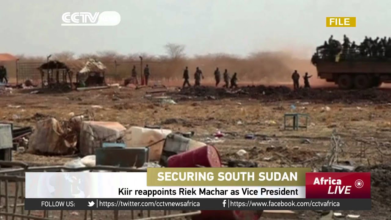 Kiir reappoints Riek Machar as Vice President