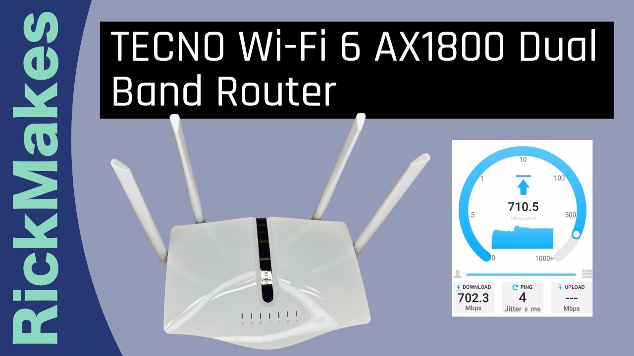 TECNO Wi-Fi 6 AX1800 Dual Band Router