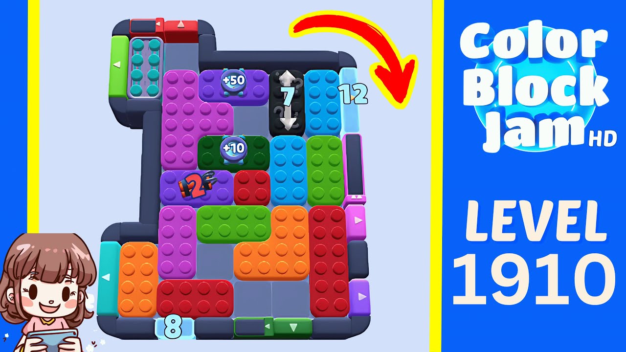 Color Block Jam Level 1006 (1910) Solution Walkthrough