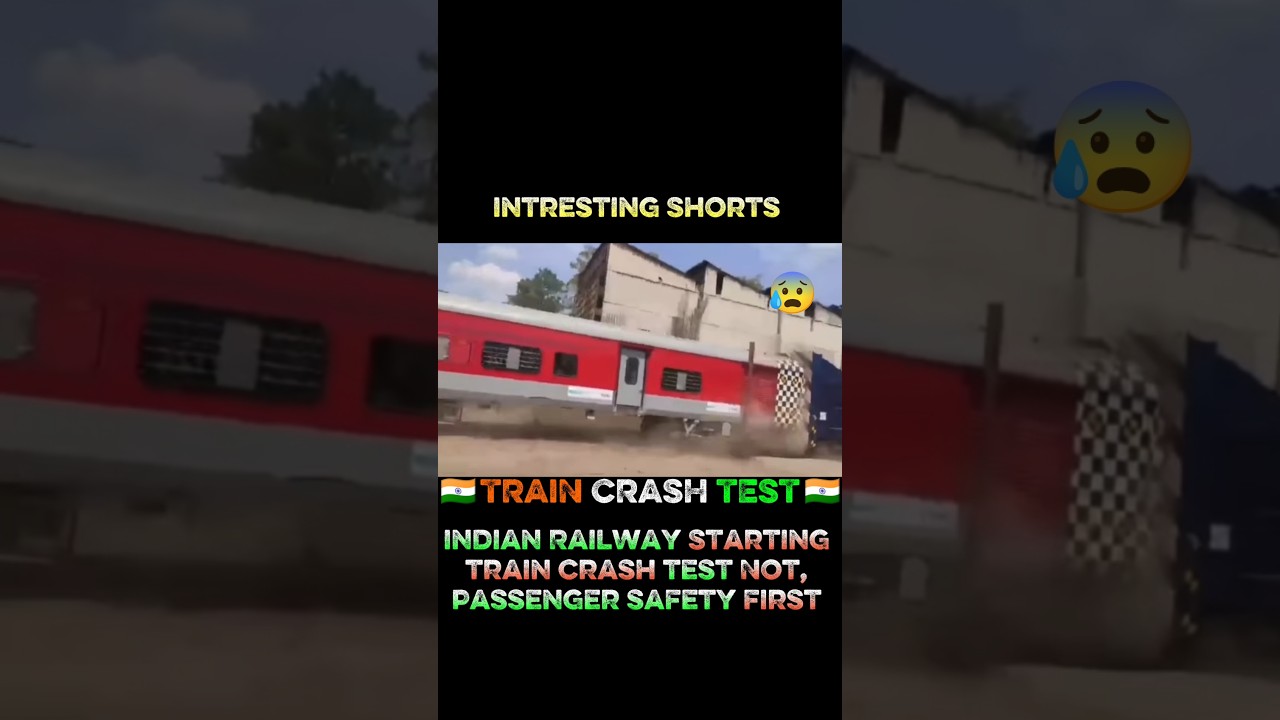 🚨 Indian Railways LIVE Crash Test #IndianRailways #lhb #crashtest #trainaccident #train  #Shorts