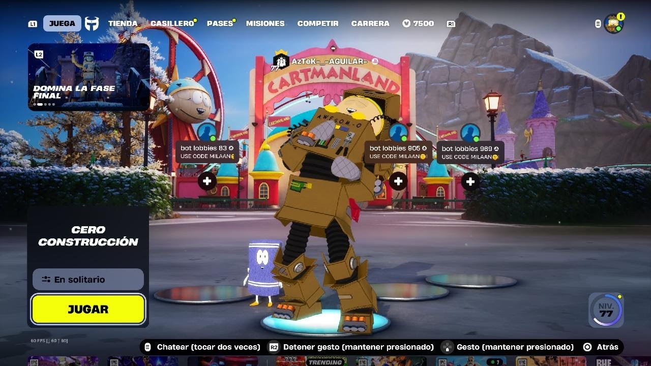 Comprando todo SOUTH PARK **FORTNITE**