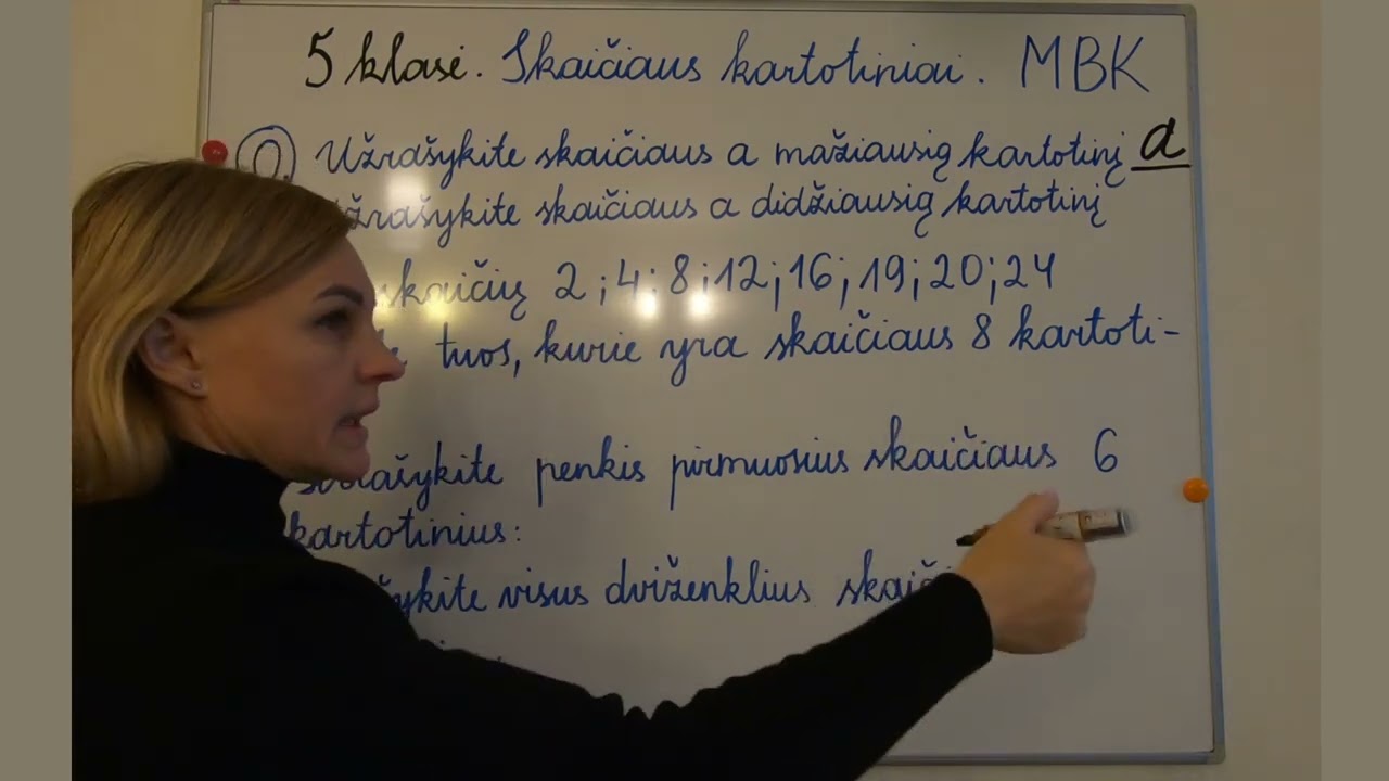 5 klasė.  Skaičiaus kartotiniai.  MBK. Įvadas