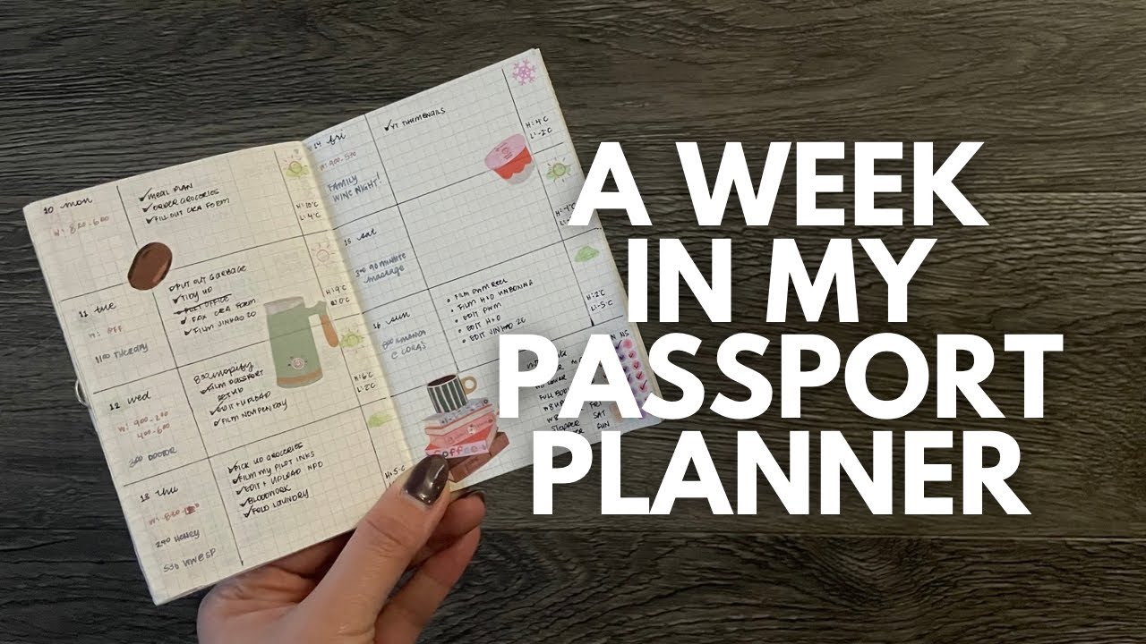 A Week In My Passport Planner // A realistic look at how I use my planner! #planwithme
