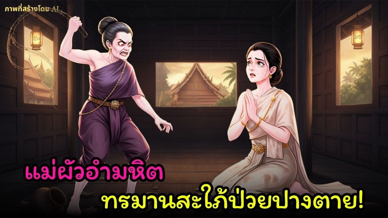 [นิทานพื้นบ้าน]แม่ผัวทำร้ายลูกสะใภ้ป่วยหนัก ก่อนกรรมตามสนองไม่คาดคิด