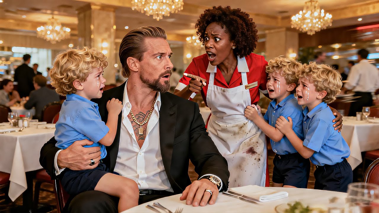 The Mafia Boss's Triplets Said Their First Words — They Pointed At The Waitress and Called Her Mom