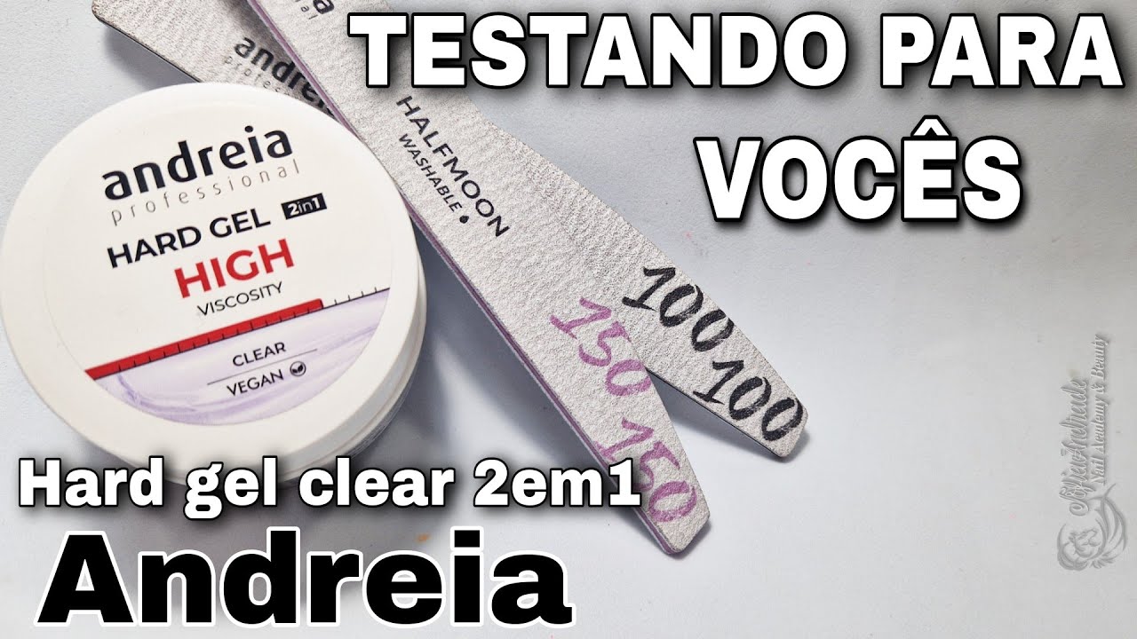 TESTANDO para VOCÊS Andreia Hard Gel 2 em 1 Clear. minha pontuacao e avaliação final