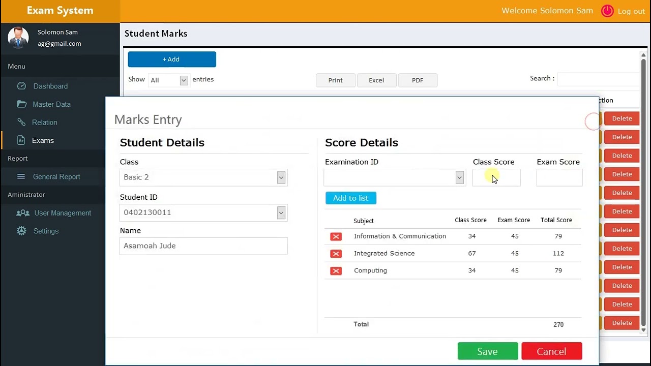 How to create a student terminal report system in MS Access.