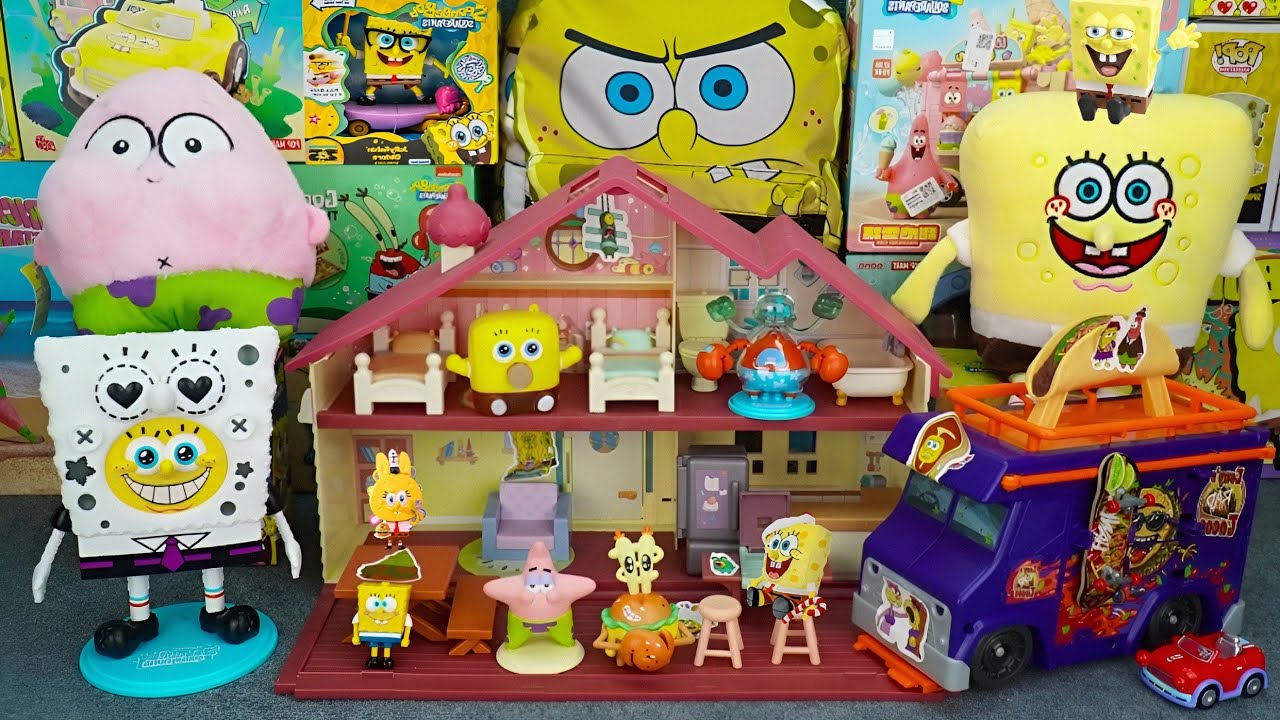 ASMR SpongeBob SquarePants | Oddly Satisfying Toy Unboxing 🎁 | No Talking