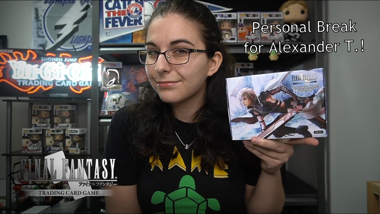 The Sleeves! Lightning 😍 | FFTCG OPUS XIII: CRYSTAL RADIANCE PRERELEASE KIT OPENING FOR ALEXANDER T.