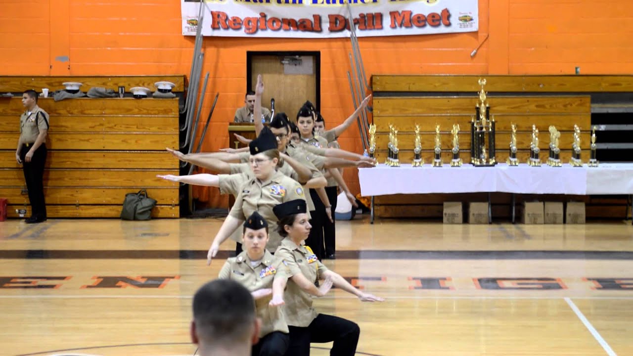 Linden HS (NJ) NJROTC Drill Competition MLK Day 2013